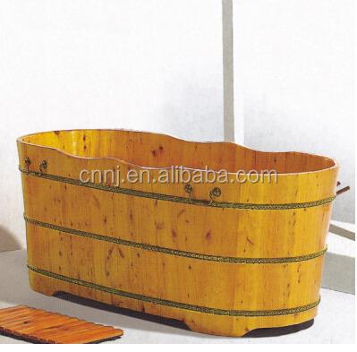 China High Quality Single Skirted Cedar Wood Bathtub (017A) for sale