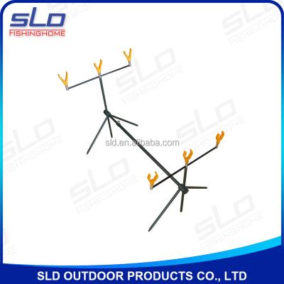 China For 3 Rod Iron Frame 3 Fishing Rod Pod With 6 Rest for sale