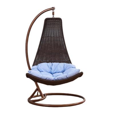 China Customization Modern Good Quality Outdoor Wicker Furniture Sets Single Hanging Chair for sale