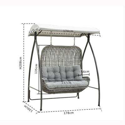 China Good Quality Modern Comfortable Garden Furniture Hanging Swing Chair For Villa for sale