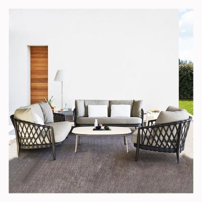 China Customization Art Fashion Contemporary Custom Outdoor Table Sofa Set for sale