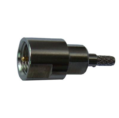 China 2021 Hot-selling Straight BNC Jack Straight Bulkhead to FME Plug Crimp for RG174 RG178 Coaxial Cable BNC Series for sale