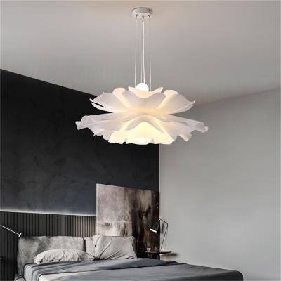 China GuZhen Supply Modern White LED Chandelier Lamp Indoor Fixture For Modern Home Lighting Nordic Pendant Light for sale