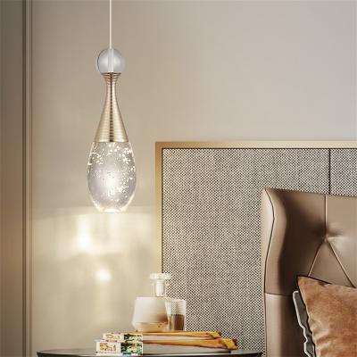 China Modern Contemporary Chandelier LED Fixtures Decorative Bubble Lamp Hanging Light Crystal Pendant for sale