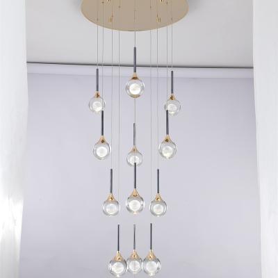 China Hanging Chandelier Crystal Beads Pendant Light Modern Contemporary Decorative Long Fixtures Lamp for sale