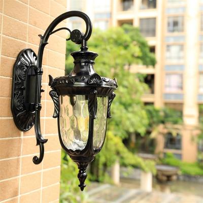 China Outdoor Classic Lighting Polycarbonate Retro Wall Lamp LED Sconces Waterproof Decorative For Home Aisle for sale