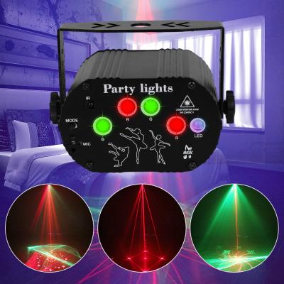 China Modern Remote Control Voice Control Residential Colored LED Flashlight Laser Dream LED Stage Light For KTV Bar for sale