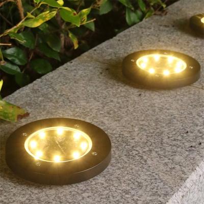 China Solar Garden Underground Lights Outdoor Waterproof IP65 Decorative LED Stairs Landscape Lamps For Garden 2 Packs for sale