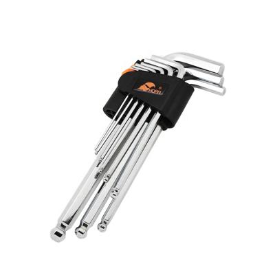 China Environmental CRV 1.5, 2,2.5, 3,4,5,6,8,10 mm Hex Allen Key Hex Wrench Key Set for sale