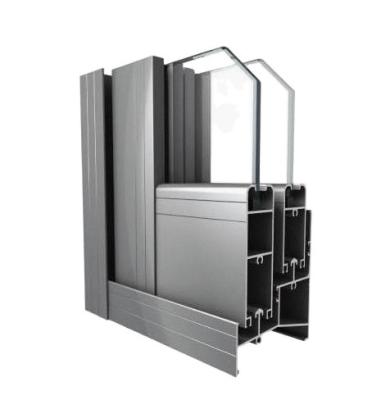 China Decorations GL88 Aluminum Extrusion Thermal Break Aluminum Profile Egde For Sliding Window for sale