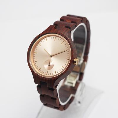 China Power Reserve Wood Grain Watches Fashion Wooden Wristwatch Customized Wristwatches Women Ladies Watch Quartz Wrist for sale