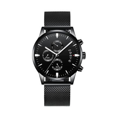 China Water Resistant Size Quality Low Price Stainless Steel Luxury Cheap Chronograph Watch for sale