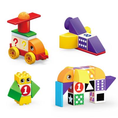 China Building Toy Alilo Trending Colorful Plastic DIY ABS Kids Educational Toys Children Magnetic Building Blocks for sale