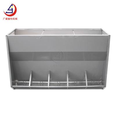 China Stainless Steel New 2021 Easily Assembled Fatten 10 Hole Double Sided Feeder Hog For Pig Farm Pig Feed Bowl for sale