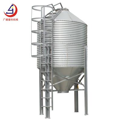 China Pig Farming Industry High Quality Hopper Bottom Feed Silo For Poultry Farm System Poultry Feed Feeding Silo for sale