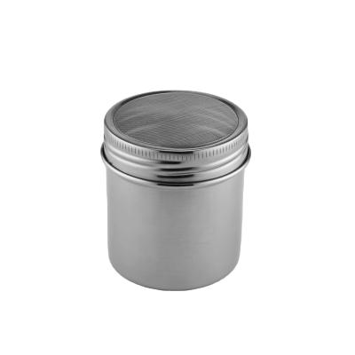 China Retail Viable Herb and Spice Tools Stainless Steel Chocolate Coffee Sugar Powder Shaker Salt and Pepper Shaker for sale