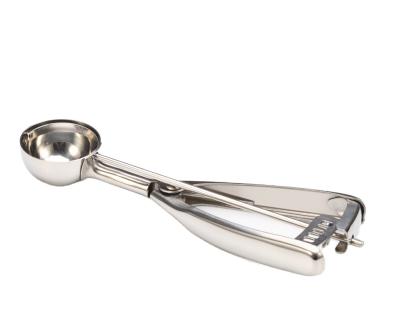 China Sustainable 40#Stainless Steel Cookie Scoop Set Ice Cream Scoop Set With Trigger Fruit Scoop for sale