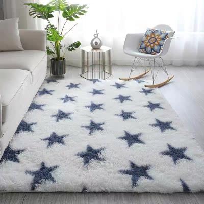 China Custom Modern Shaggy Blanket Soft Fluffy Carpet Washable For Living Room for sale