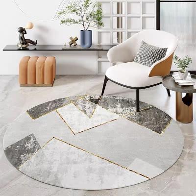 China Large Fashion Circle Rugs And Blankets Washable Living Room And Floor Mats for sale