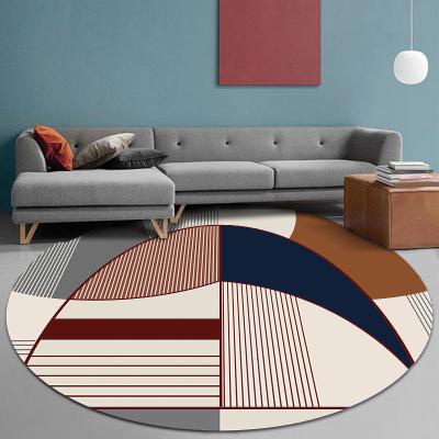 China Washable High Quality Circle Area Rugs 3D Living Room Home Decoration for sale