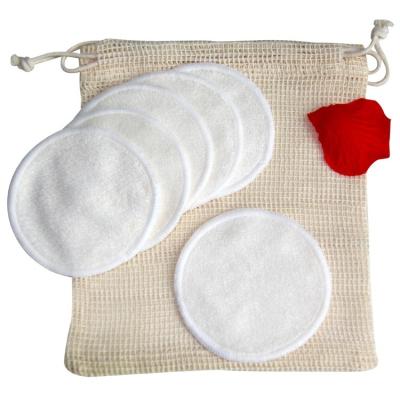 China Washable Reusable Bamboo Velvet Face Cleaning Make Up Remover Pads for sale