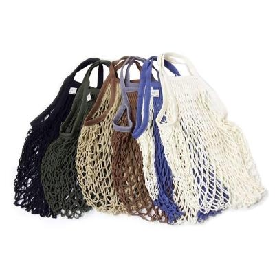 China Handled Bag of Mesh Cotton French Market Net knitted by 100% for sale