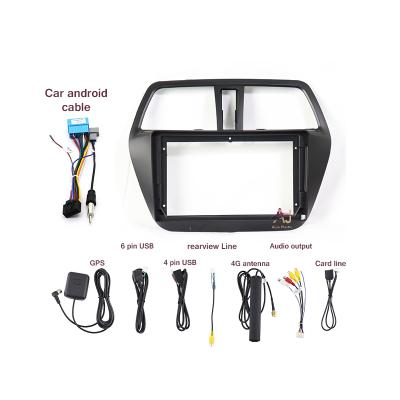 China Car Radio Frame AI Jia For 2014 SUZUKI SX4/S Universal Auto DVD CROSS 9INCH Dashboard Bracket Monitor Auto Visual Fascia Plastic Panel Car Audio for sale