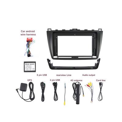 China 2008-2013 Mazda 6 Fascia 9INCH Tuning Kit Car Stereo Radio Frame AI Frame Multimedia Plastic Android Audio DVD Instalacion Panel Jia for sale