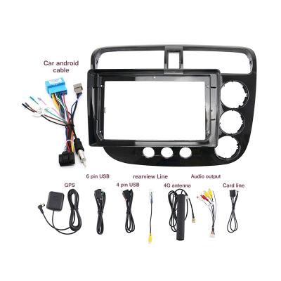 China car radio frame jia car recorder dash panel wire harness cable canbus multimedia navigation visual view for HONDA CIVIC 2005 9INCH for sale