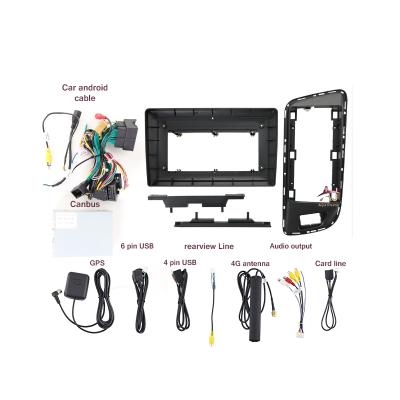 China jia For2010-2018 AUDI Q5 10INCH Car Radio Frame AI Stereo Fascia Tuning Kit Screen Panel Plate Mounting Plastik Harness Car Audio Multimedia Frame for sale