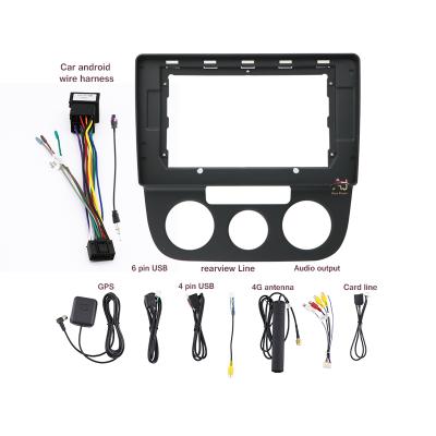 China Car Radio Frame AI 2006-2010 VW Sagitar Audio AC 10inch MP3 Android Frame DVD Player Head Unit Speaker Panel Manual Car Stereo Jia for sale