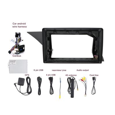 China Special car stereo frame AI car radio frame jia multimedia player fascia dashboard panel interface car stereo screen frame for Benz 2013-2015 GLK 9inch for sale