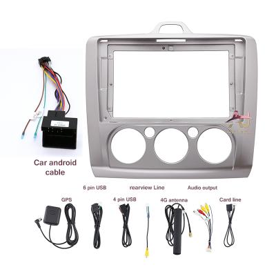 China Brief & 1999-2009 Ford Focus Manual AC DVD Player 9INCH MP3 Android Stereo Speaker Panel Car Radio Main Frame Simple Color AJ-FM for sale