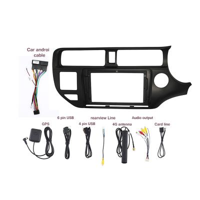 China Car radio frame AI jia car recorder Android DVD dash panel wire harness cable multimedia navigation view for KIA 2012 K3/RIO 9INCH for sale