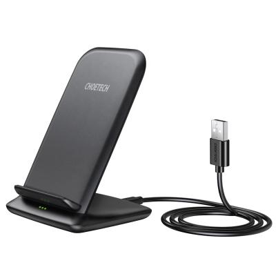 China Dropshipping CHOETECH T555-S Choetech 10W 7.5W Fast Qi Wireless Charger Stand for sale