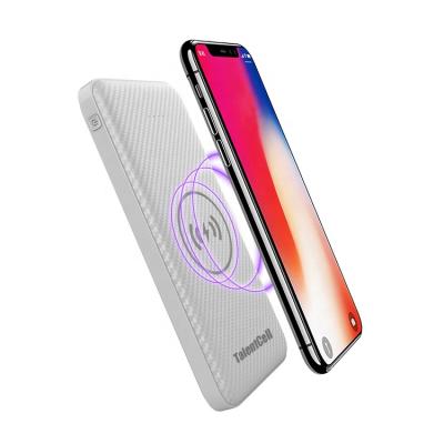 China Trending New Product Wireless Charging Hot Sales QI Certified Power Banks Case OEM Portables 8000mAh Wireless Power Bank for sale