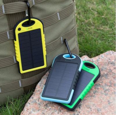 China Newest Solar Panel Charging Factory Outlet Portable Charger 4000mah LED Flashlight Solar Power Bank For Android iPhone With Type-C for sale