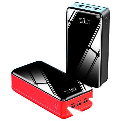 China Custom 20000mAh Power 20000mAh High Capacity LED Palladium 18W Universal Travel Full Page Fast Charging Bank 50000mAh for sale