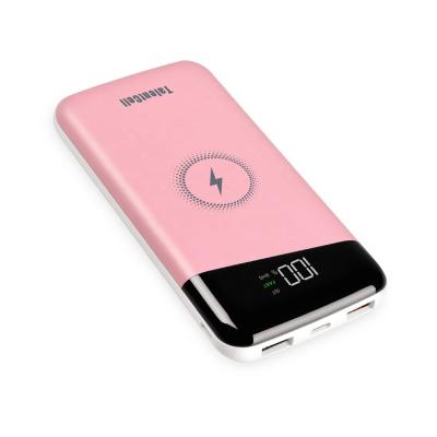 China Wholesale Pink PD18W Logo Slim PD 18W PD 18W Portable Custom Fast Slim Mobile Powerbank for sale