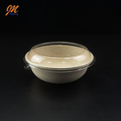 China Disposable Biodegradable Round Wheat Straw Food Cold Food Taker Container for sale