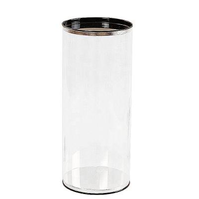 China Portable Hot Sale Gift Food Toys Plastic Cylinder Tube Packaging With Tin Lid for sale