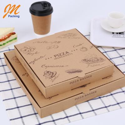 China Recycled Materials 7/9/12 Inch China Rectangle Pizza Box, Biodegradable Custom Box For Pizza for sale