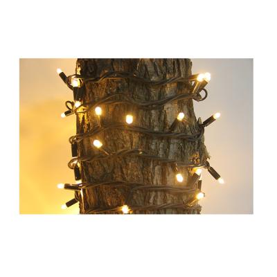 China Solar Decoration Outdoor Twinkle Curtain Outdoor String Led Fairy Light Color Changing Led String Light for sale