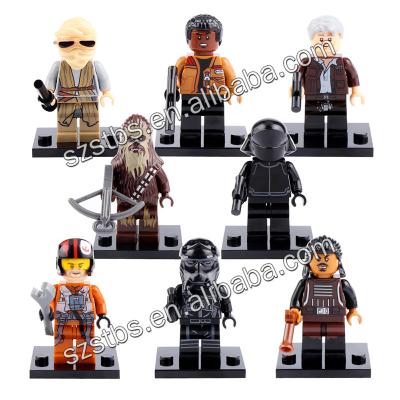 China Building Toy 8PCS/SET Star Wars Baby X0103 X0104 Mandalorian PazVizla Yoda Mini Action Figures Set Building Blocks Toys For Kids Gift for sale