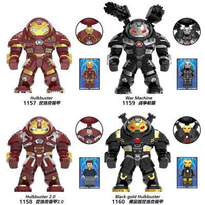 China Super Heroes Big Size Set Model Toy Mark 44 Hulkbuster Armor Endgame Hulkbuster Building Block Legoes Figure Toys Kids Gifts for sale