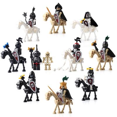 China The soldier Military Army Brick Toy Medieval Castle Knight Roman Egypt Viking Warrior Spartacus Legoing Crusader building block toys for sale