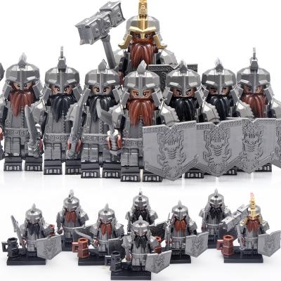 China Building Toy KT1040 Dwarfs Army Soldiers Dwarf Military Medieval Knights Lords Of The Rings Toys Building Blocks Bricks Gifts For Kids for sale