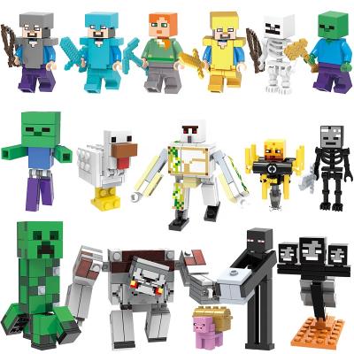 China Building Toy X0294 X0295 My World Animal Skeleton Chick Red Rock Monster Zombie Set Legos Model Mini Action Figure Building Block DIY Toys for sale