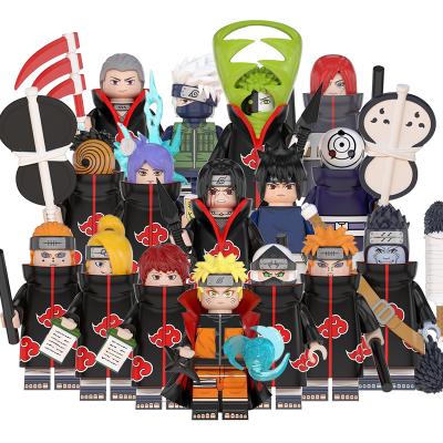 China Hot Sale Anime Toy WM6106 Anime Narut0 Yahiko Fred Tatasciore Tobi Uchiha Sasuke Akimichi Choji Hidan Kakuzu Building Blocks Toys for sale