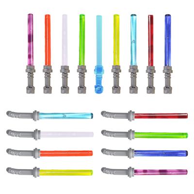 China Building Toy Star Cross Lightsaber Fights Double Handle Lightsaber Weapons Bricks Accessories Building Block MOC Toys For Children Kids Gifts for sale